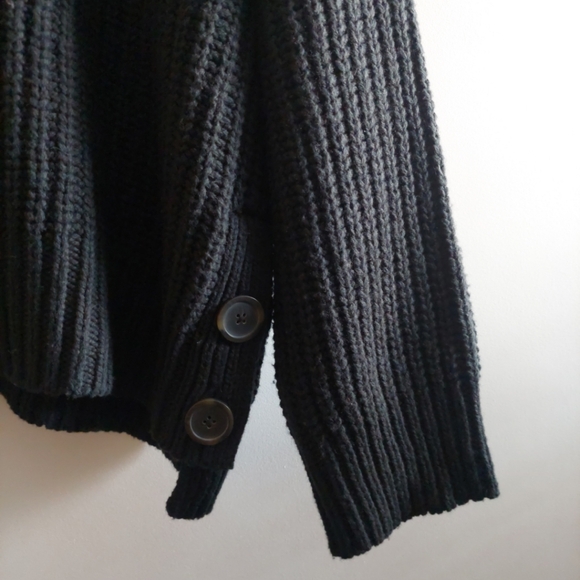 Madewell wool blend Mock Neck chunky knit relaxed sweater 3X - Picture 4 of 9